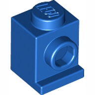 Lego kostka (kostička) 1x1 držák světel, modrá (407023)